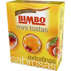 BIMBO mini tostas extrafinas redondas 100 grs